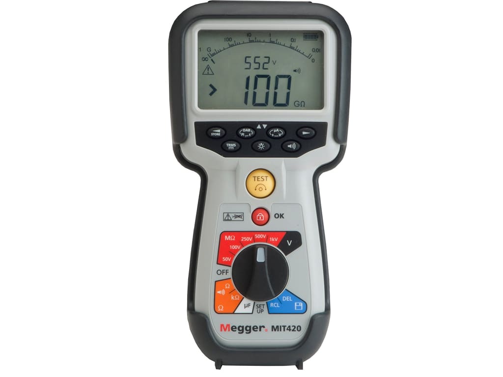 Megger MIT420/2 Handheld 1 kV Insulation Tester
