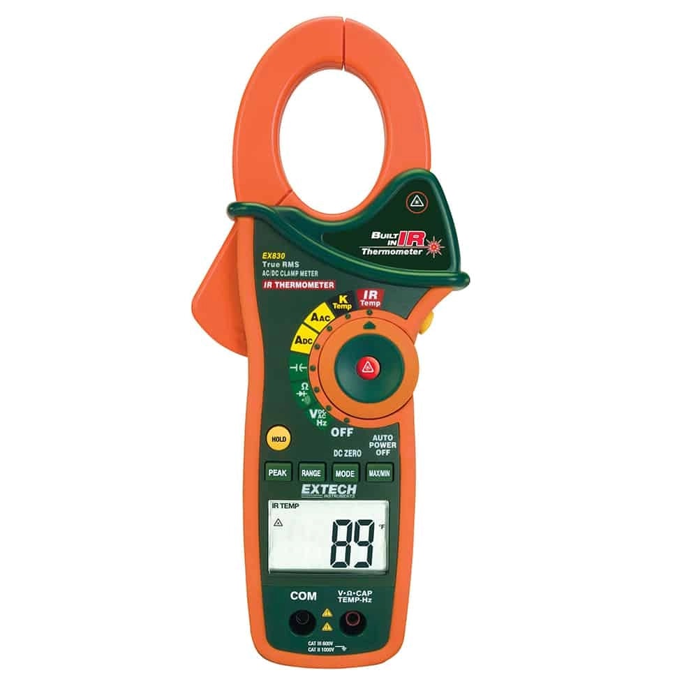 Extech EX830 1000A Clamp with Built-in IR Thermometer